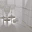 Ensemble de table de salle à manger moderne pour 6 personnes, table de salle à manger en pierre frittée blanche avec chaises rembourrées en polyuréthane-100553302-100553301