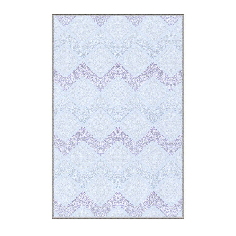 Stylish Hall Carpet, 2.6 x 6.6 Feet, 100% Polyester, 0.3 in Pile Height | Antibacterial, Non-Slip PVC Felt Dot Underside | 3D Digital Print, Machine Washable, Ideal for Entryway & Living Spaces