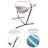 Pure Garden Hammock with Stand, Blue/Red Stripe-956433992