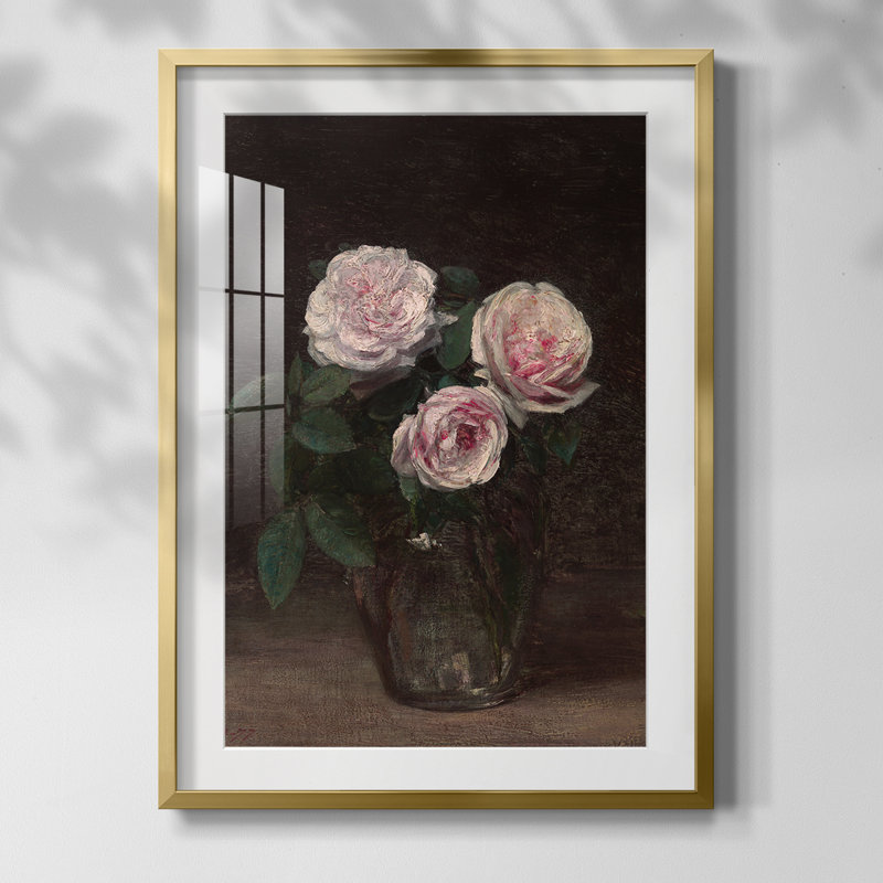 Imprimé floral rétro CCL XXX - impression encadrée