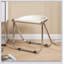 Chaise pliante en acrylique transparent pour la maison et le bureau, conception durable et peu encombrante, solution de siège polyvalente et portable