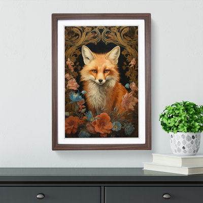 Fox Baroque Art - Framed Print