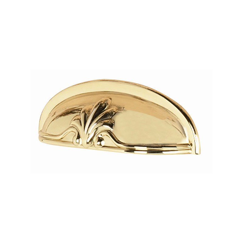 Bella Cup / Bin Pull, Polished Brass