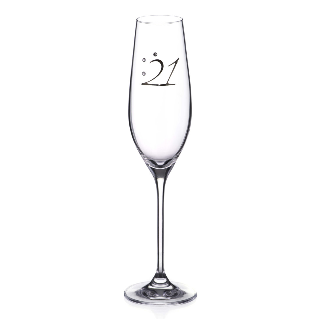 Swarovski 210ml Lead Free Crystal Flute