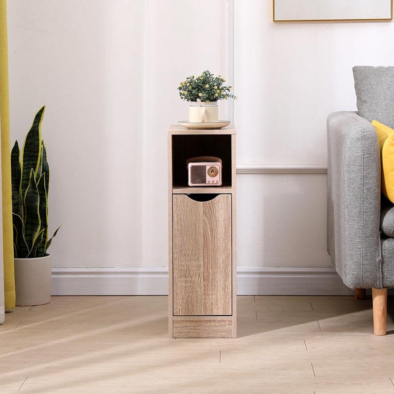 19.5cm W Manufactured Wood Bedside Table, Brown