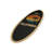 California Sunset Surfboard Accent Rug (Black)