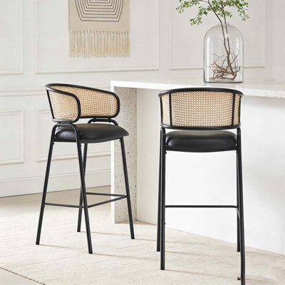 Indoor Metal Upholstered Barstool