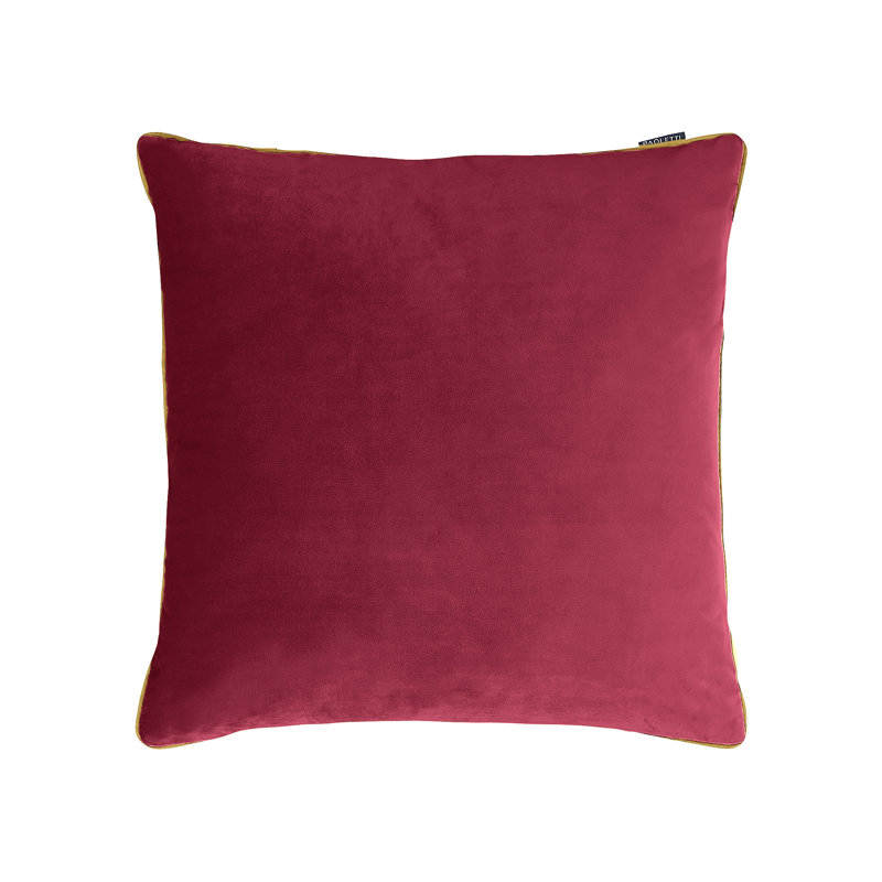 Meridian Square Throw Cushion, Maroon/Moss