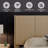 Modern Style Farmhouse Wood With Headboard King Size 80.2 In Wide Wall Mounted Fluted Panel Wingback