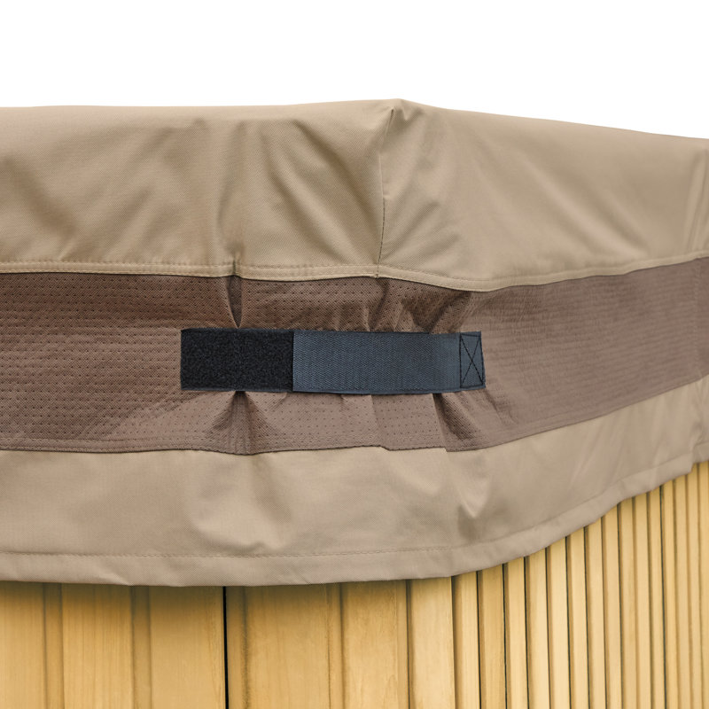 Breunig Freeport Park® Square Hot Tub Cover in Swiss Coffee, 14" H x 88" W x 88" D