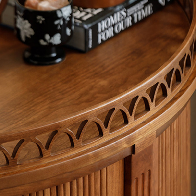 Armoire décorative française semi-circulaire