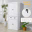 Freestanding Tall Kitchen Pantry with 2 Door Cupboards Drawer Adjustable Shelves