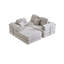 Canapé de 104 po sans os, canapé modulaire compressé avec méridienne, canapé modulaire à assise profonde et canapé modulaire en chenille avec mousse à mémoire de forme, sans assemblage requis-289226407