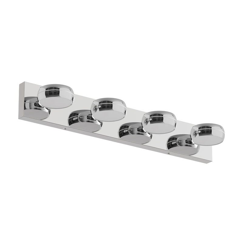 Luminaire de salle de bain moderne à DEL écoénergétique en chrome