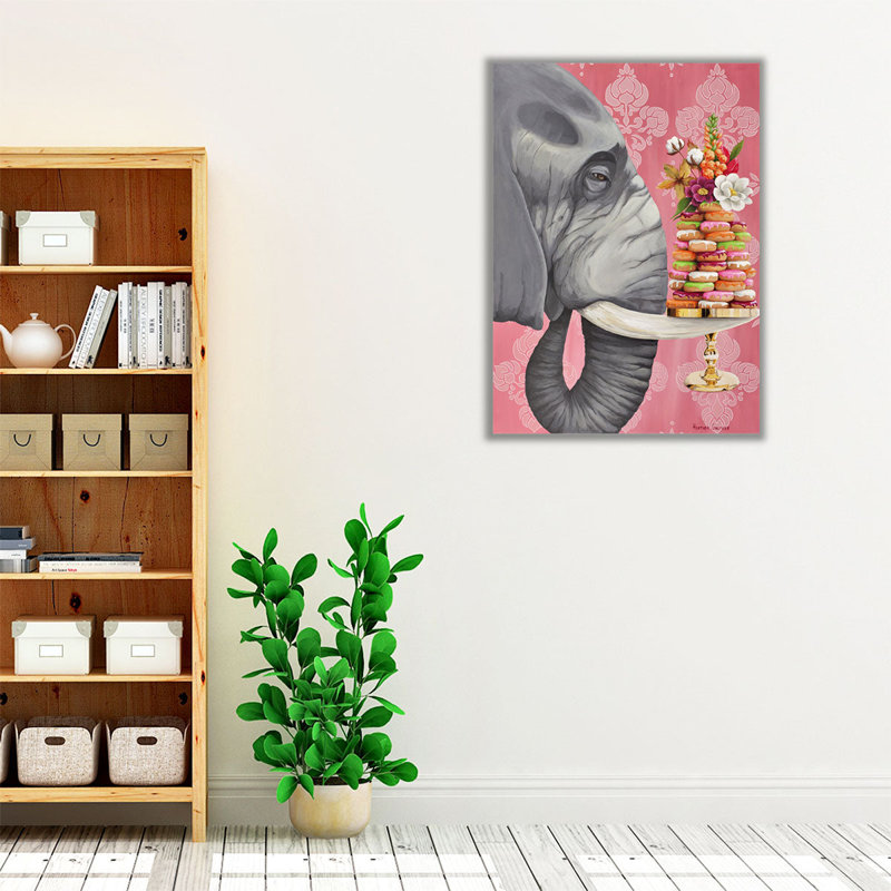 Donut Ele - reproduction d'art sur toile, H 24 po x l 18 po
