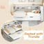 Lit de jour simple avec lit gigogne simple-364576796