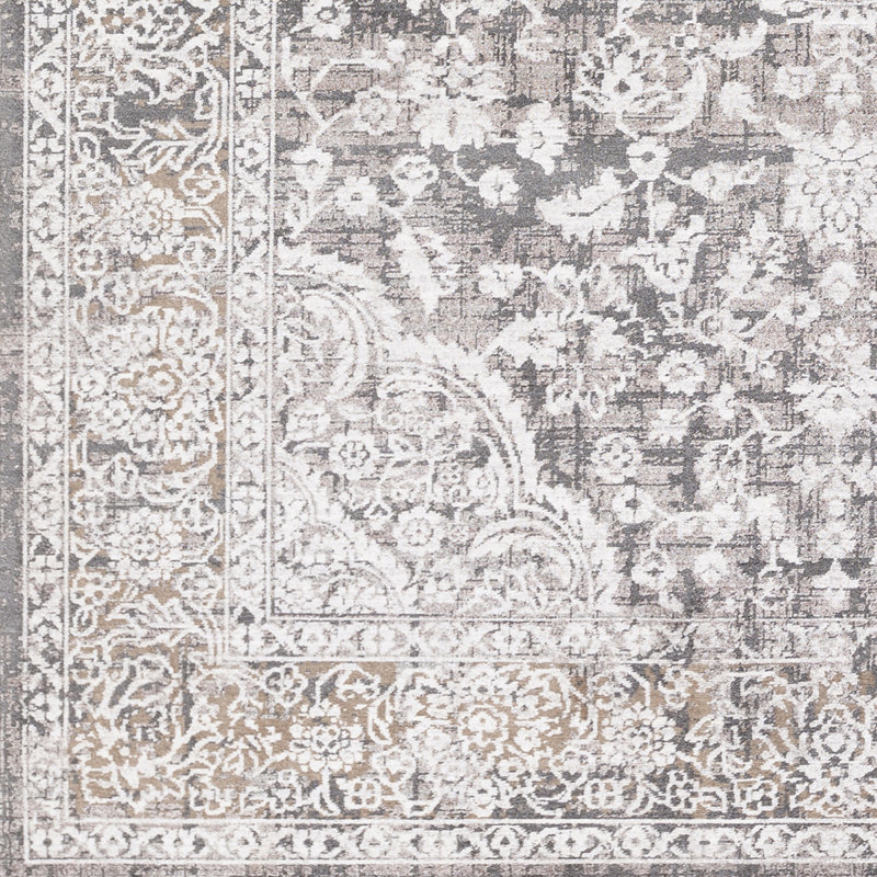 Bulwell Viscose Oriental Indoor Rug, Rectangle 6'7" x 9'6"