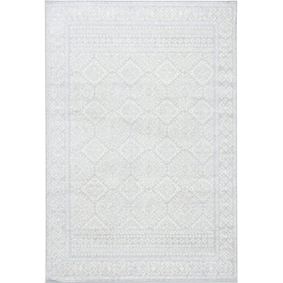 Tapis gris clair / ivoire Lorenco