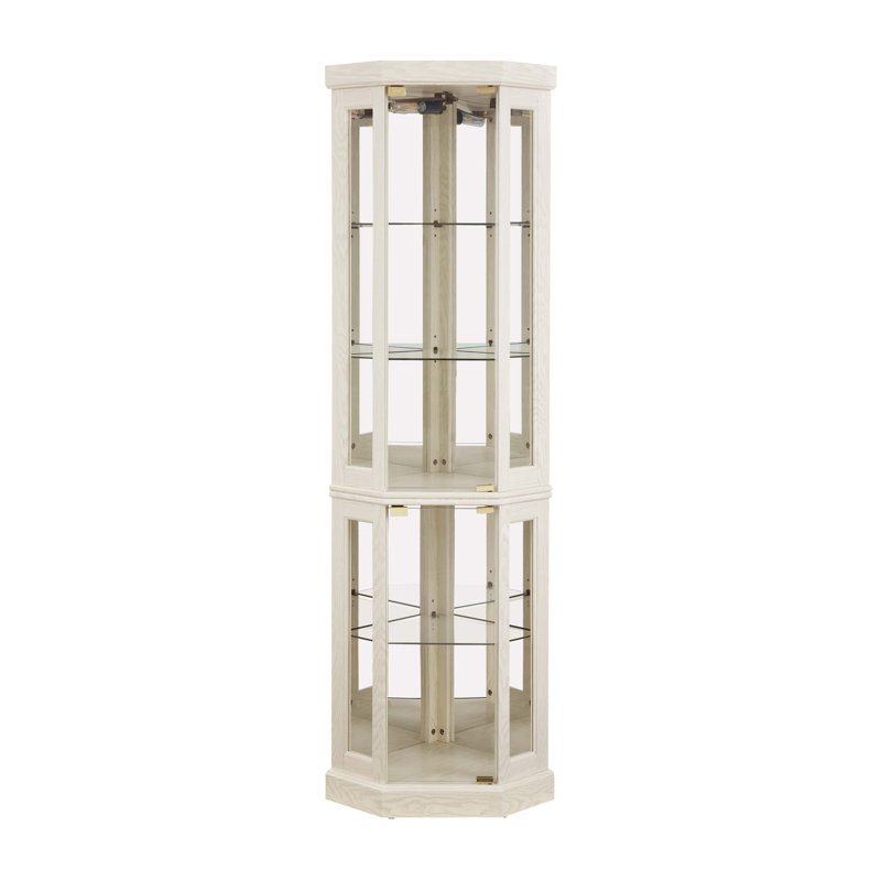 Vitrine de coin lumineuse, Blanc