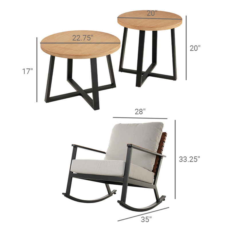 2- Person Seating Group with Cushions