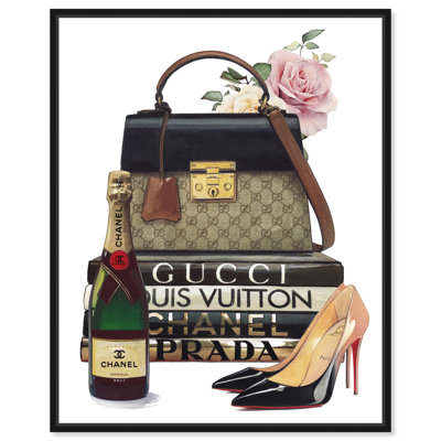 Doll Memories - Let's Go Out Tonight Canvas Modern Fashion Art by Art Remedy