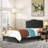 Upholstered Button-tufted Platform Bed Frame with Adjustable Height Headboard-1966736955-1966736954