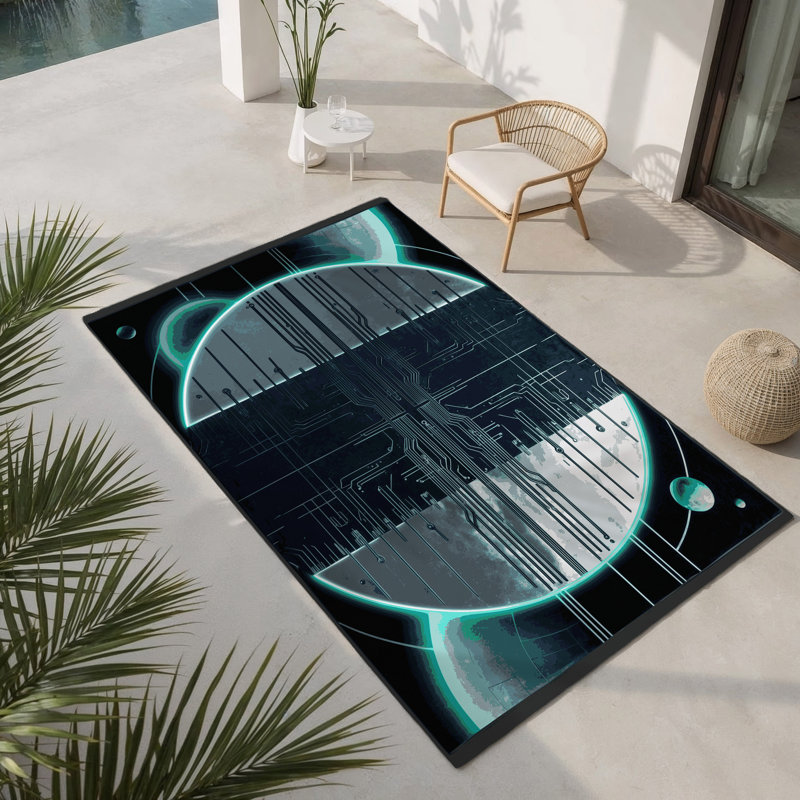 Tapis d'intérieur et d'extérieur Pulsar Bloom, Rectangle 1 pi 6 po x 2 pi 6 po