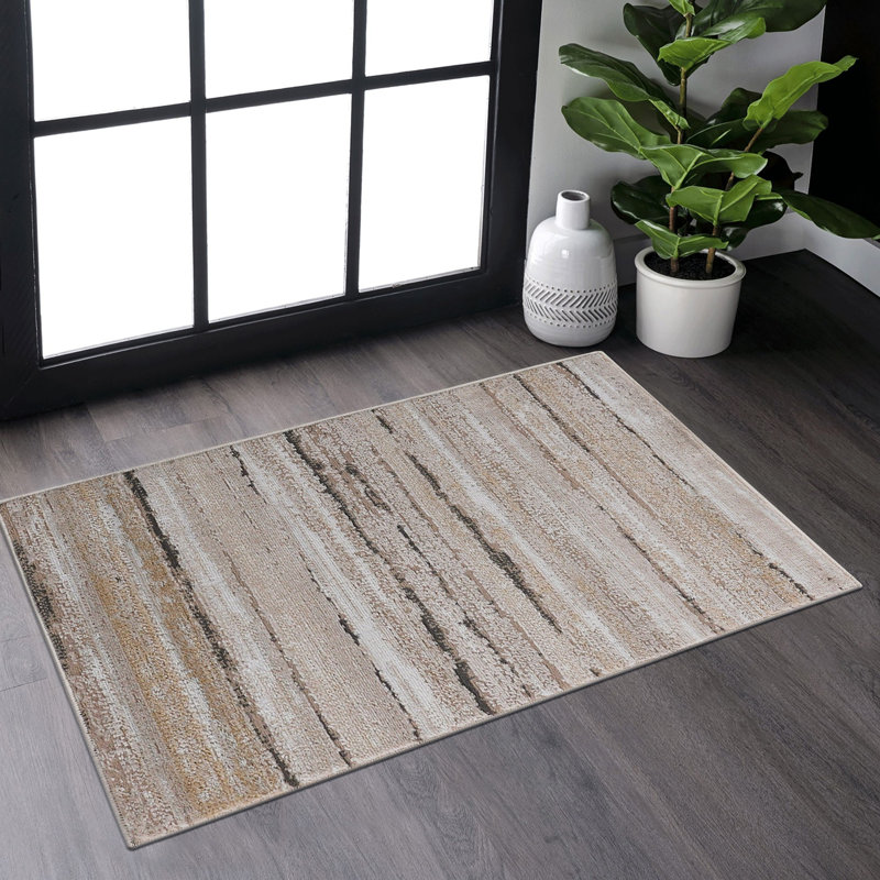Lint-free, stylish, stain-resistant area rug, Rectangle 2' x 3'