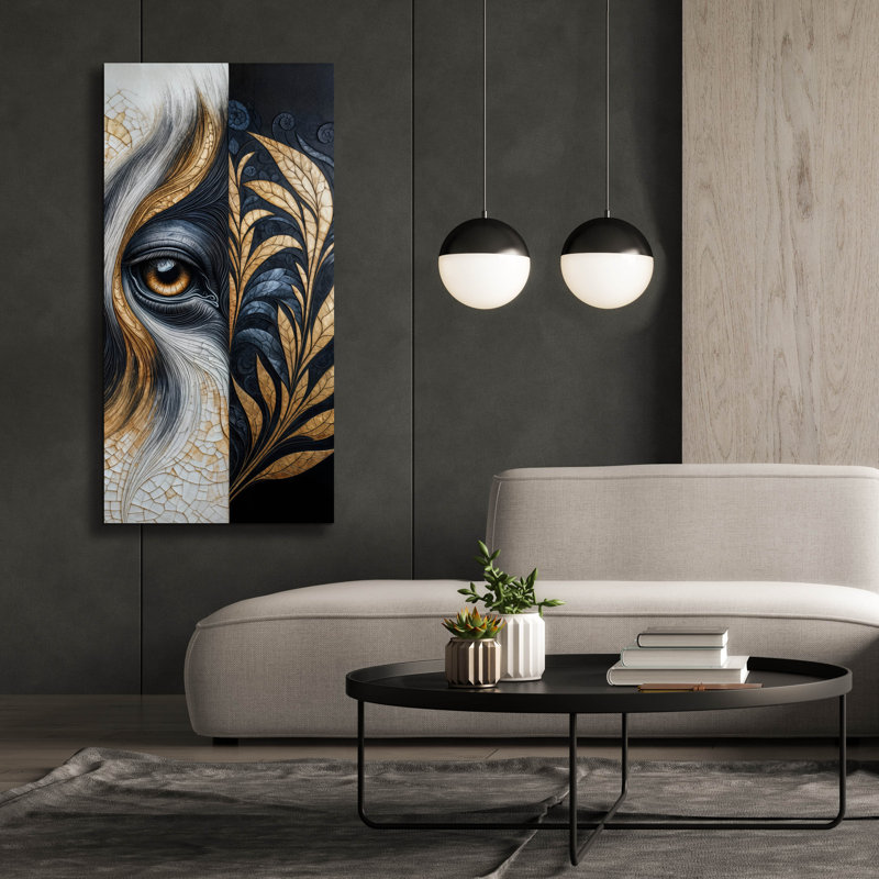  'Eyebstract 4' by Rey Klimt Canvas Wall Art, 30" x 60"