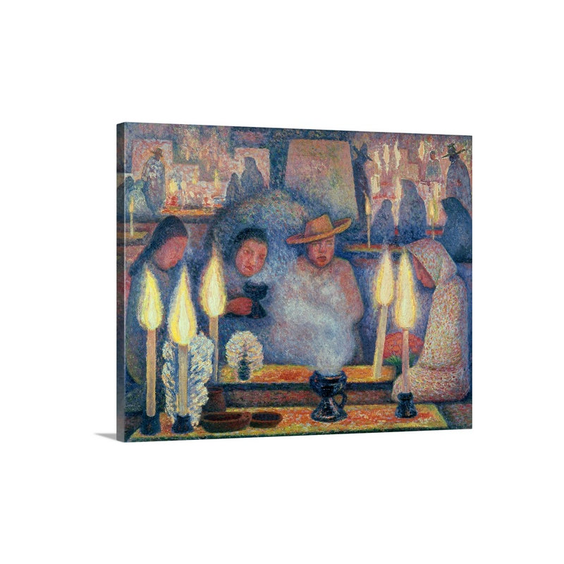 "rivera : the wake, 1926" par reproduction d’art sur toile Diego Rivera, H 24 po x l 30 po x P 1,25 po