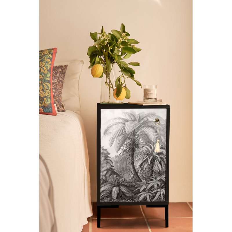 Abshir 40cm W Solid Wood Bedside Table