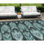Tapis bleu sarcelle lavable 10 pi x 14 pi bleu sarcelle turquoise et charbon