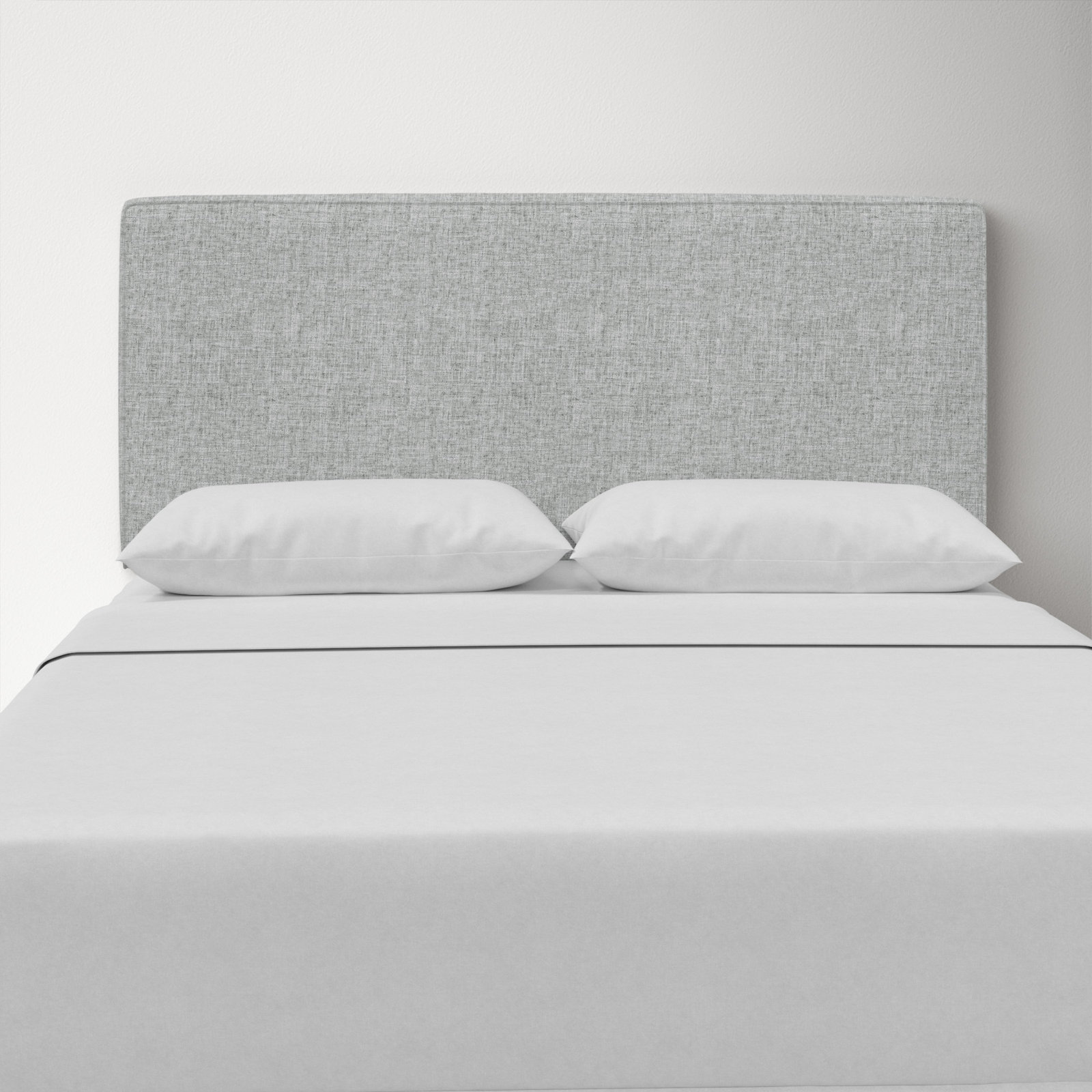 Marquise Upholstered Headboard, Twin, Zuma Pumice Textured Linen