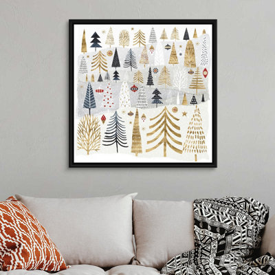 «Christmas Chalet III» par Victoria Borges - reproduction d'art sur toile