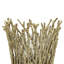Mandy Mabrey Candle Holder, Branch Details, Gold Metal, Black Glass 13 Inch