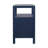 Linea 2 Drawer Nightstand with Shelf, 28"W, Navy-1492957647