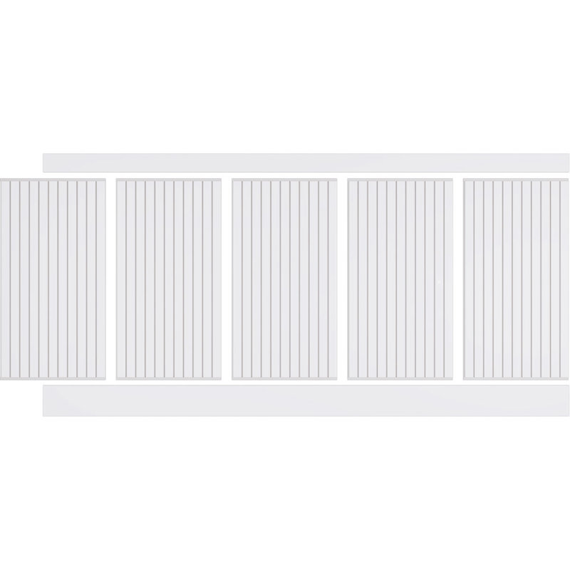 Ensemble de lambris Beadboard PVC, H 44 po x l 94,5 po x P 0,625 po