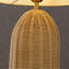 Lampe de chevet 20 po en rotin naturel avec table de chevet côtière avec abat-jour beige classique pour chambre à coucher, salon
