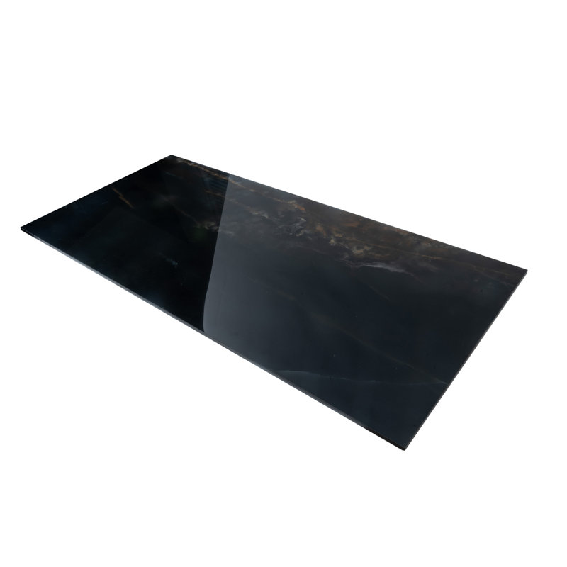 Splendor 24'' W x 48'' L Porcelain Singular Tile, Black