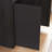 4 Door Wood Sideboard Buffet Cabinet With Power Outlet, Wavy Vertical Texture Accent Cabinet With No-Handle Design (Door Top Edge As Handle), Freestanding Kitchen Storage Cabinet For Dining Room-455022745