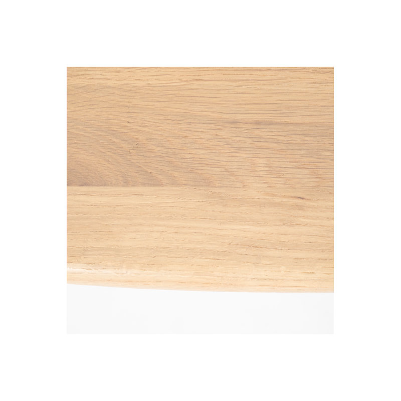Dining Table Oval Solid Oak Dining Table, 30"H x 43"L x 98"W, Natural
