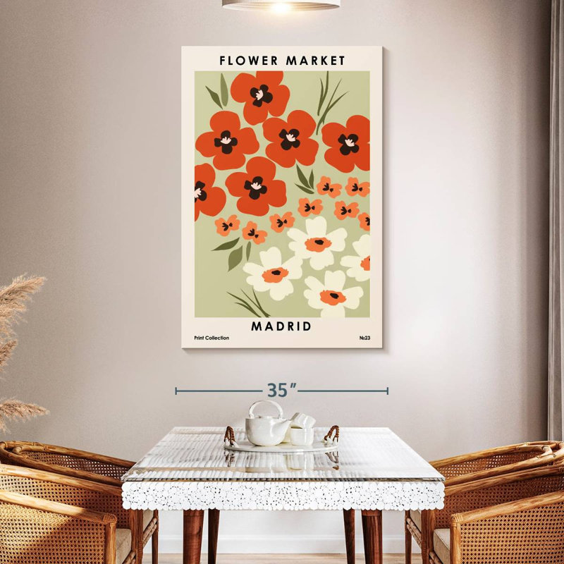 Marché aux fleurs Harnek Madrid, H 51 po x l 34 po