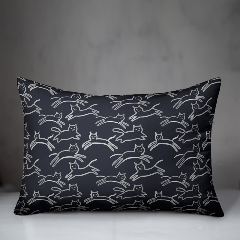 Coussin décoratif , Marine, H 14 po x l 20 po