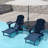 Celese HDPE Folding and Adjustable Adirondack Chair with Ottoman (Set of 2)-670727341