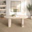 Table de salle à manger de cuisine extensible pour 4 à 8 personnes, table de cuisine ovale avec base en bois pour salon de famille