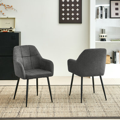 Chenille Fabric Dining Chair