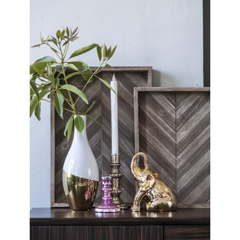 Tabletop Candlestick, Pink