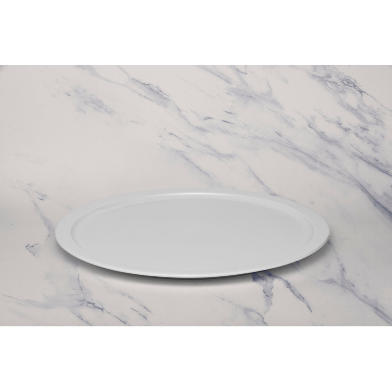 Assiette à pizza en porcelaine de qualité supérieure PRime Ivory | Ivoire | 13 po | Va au micro-ondes et au lave-vaisselle