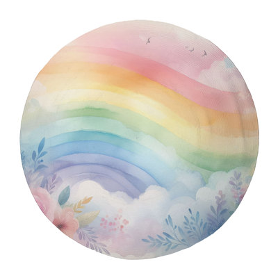 Tapis tressé Gradient Splash