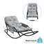 Single Steel Rocking Chair, Tech Fabric-120784819
